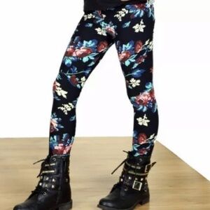 GIRLS floral leggings 3-5yr.